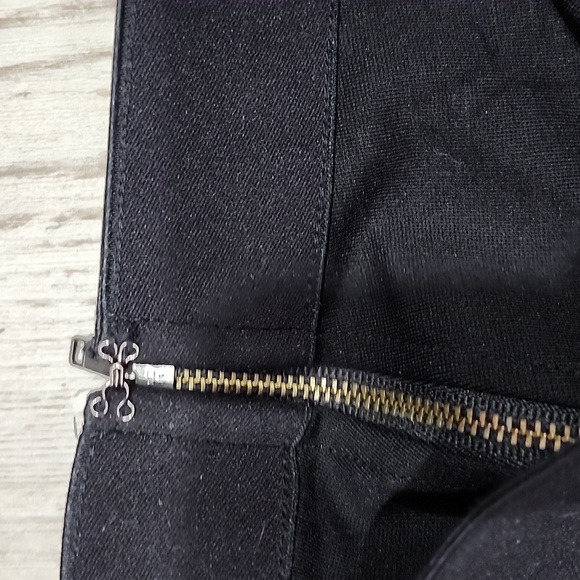 J. Crew Black Pixie Pant, 4 Regular, Stretch, Back Zip, Back Seams, Work Party - Picture 7 of 9